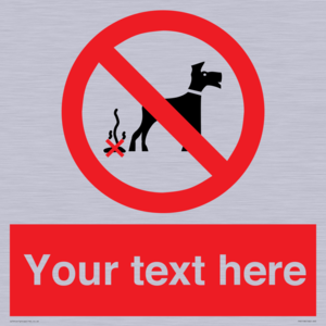 Custom No Dog Fouling Sign